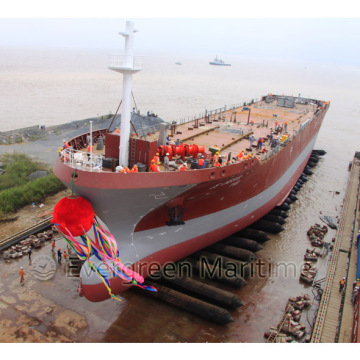 airbag marítimo para lançamento em navio / airbag de borracha marinha / balão de borracha inflável